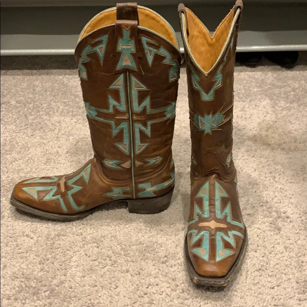 Old gringo cowboy boots